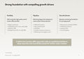 Strong foundation with compelling growth drivers
